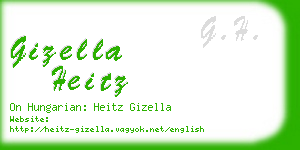 gizella heitz business card